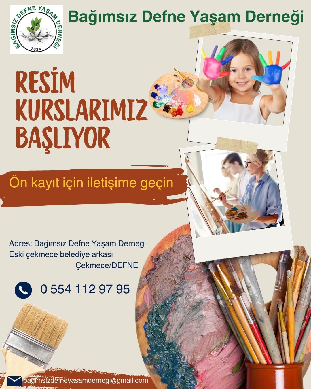 Bağımsız Defne Yaşam Derneği, gençlere ve sanatseverlere yönelik farklı alanlarda