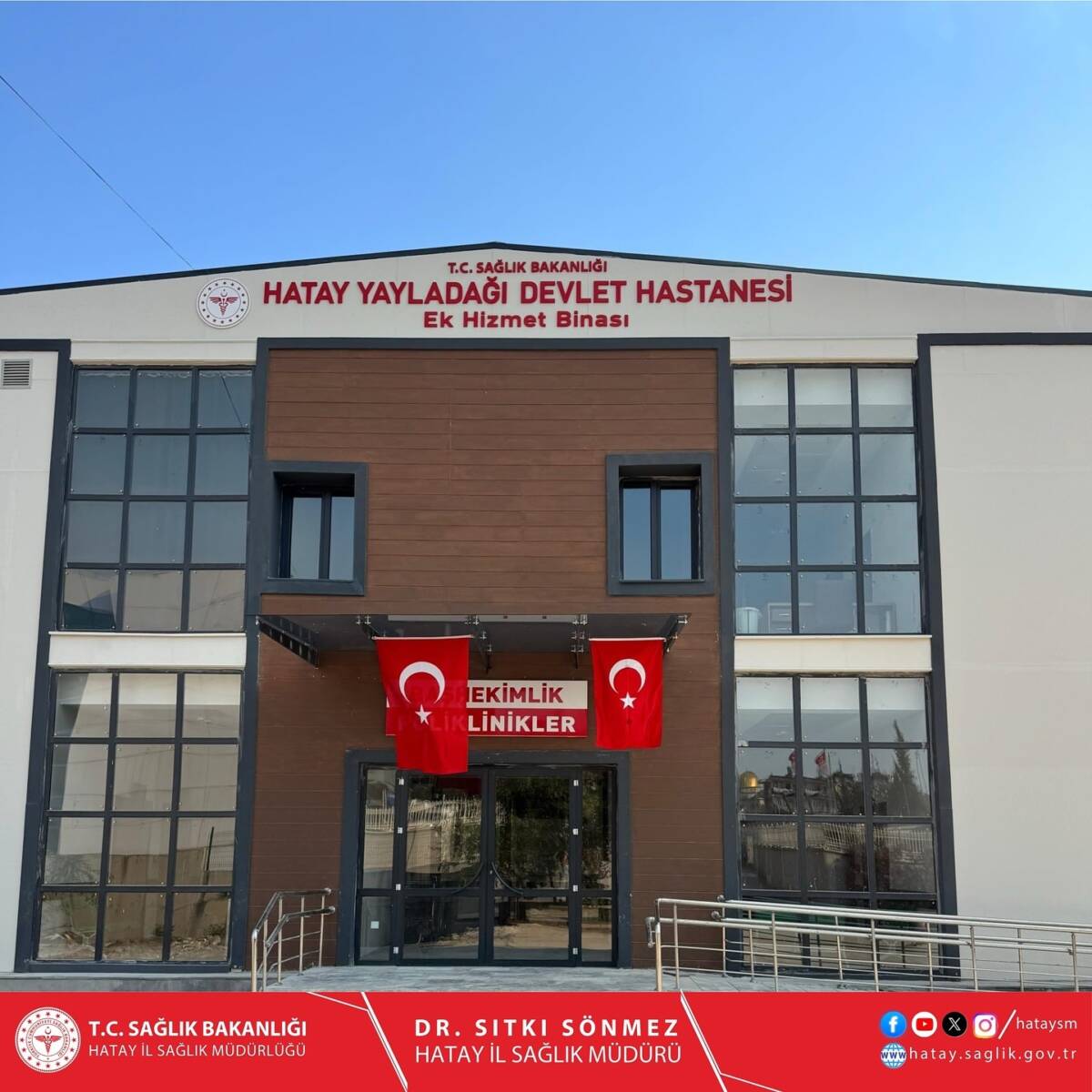 Yayladağı Devlet Hastanesi, sağlık hizmetlerini güçlendirmek amacıyla yeni ek hizmet