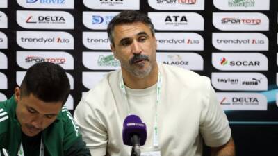 Hatayspor Teknik Direktörü Hugo Almeida, Bandırmaspor karşısında alınan 3-0’lık yenilginin