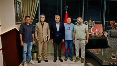 Hatay Tabiatı Koruma Derneği heyeti, Hatay Büyükşehir Belediye Başkanı Mehmet
