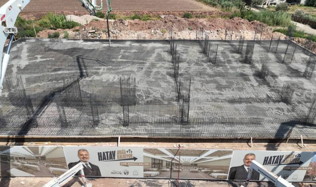 Hatay Büyükşehir Belediyesi, Kırıkhan Karadurmuşlu Mahallesi’nde çok amaçlı salonun temelini