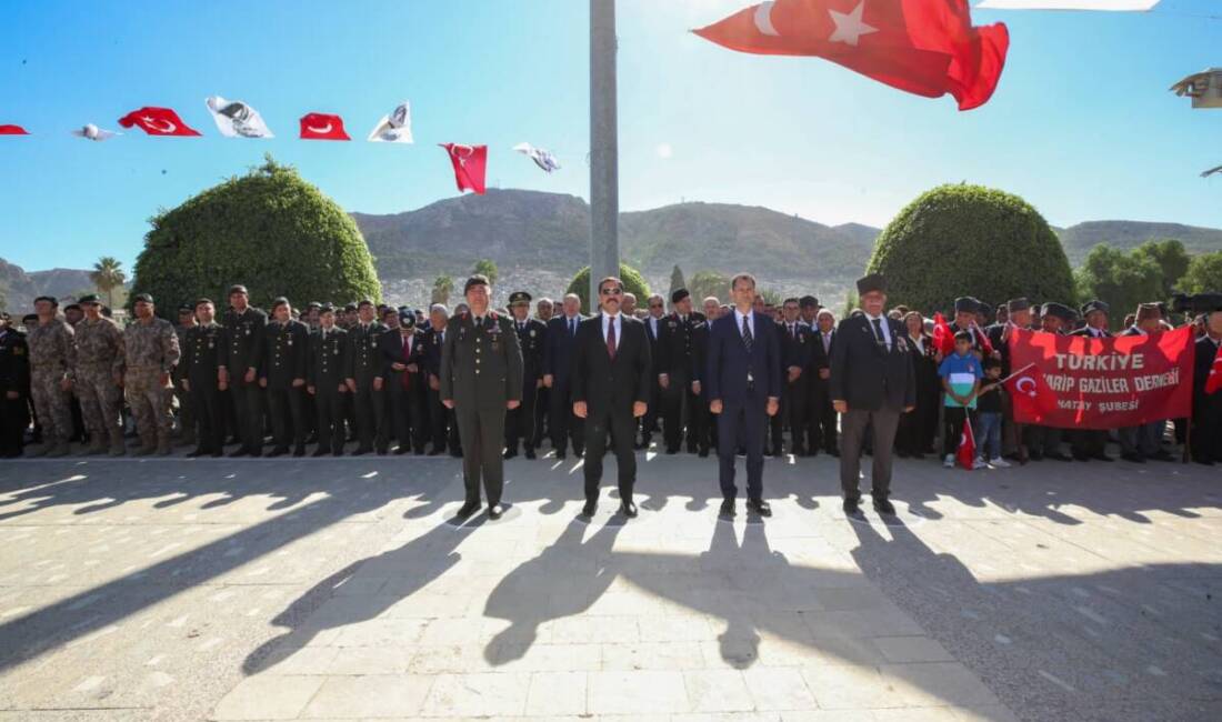  Antakya’da Gaziler Günü etkinlikleri kapsamında gaziler ve şehit yakınları protokol