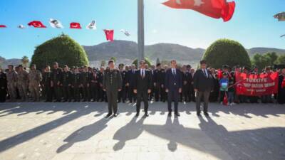  Antakya’da Gaziler Günü etkinlikleri kapsamında gaziler ve şehit yakınları protokol