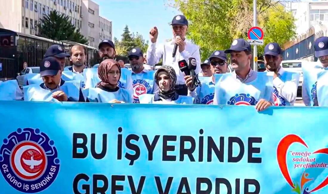 Türk Standartları Enstitüsü’nde (TSE) Öz Büro-İş Sendikası tarafından alınan grev