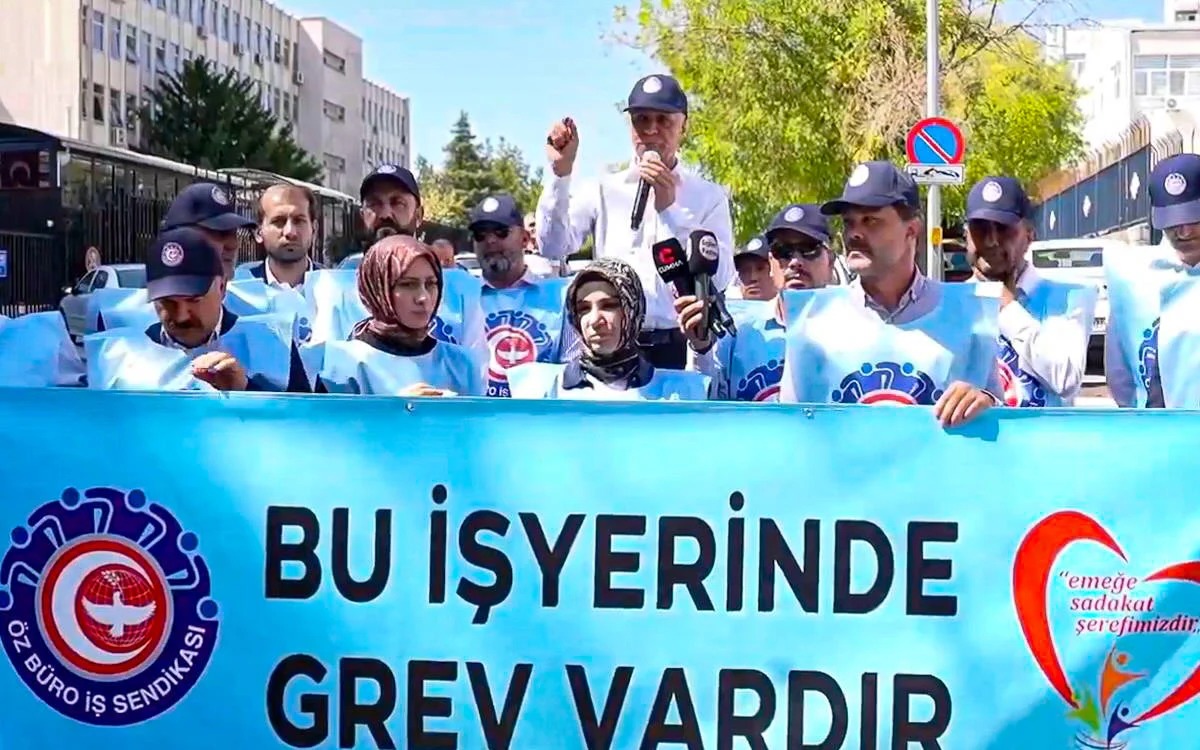 Türk Standartları Enstitüsü’nde (TSE) Öz Büro-İş Sendikası tarafından alınan grev