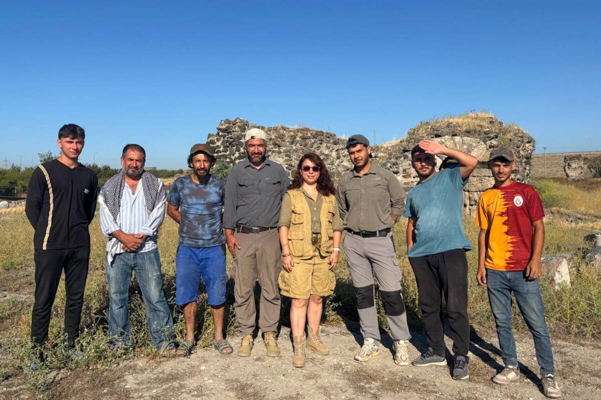 Erzin’deki antik Epiphaneia (İssos) kentinde Roma dönemine ait Takvim Mozaiği’nin