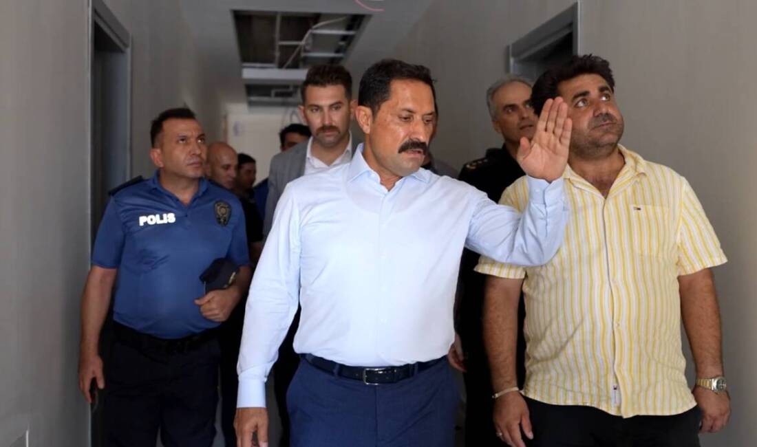 Hatay Valisi Mustafa Masatlı, yapımı süren Antakya İlçe Emniyet Müdürlüğü