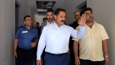 Hatay Valisi Mustafa Masatlı, yapımı süren Antakya İlçe Emniyet Müdürlüğü