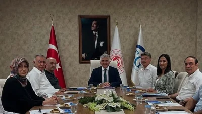 SGK Hatay İl Müdürü Hamit Bal, kurumun aylık istişare toplantısında