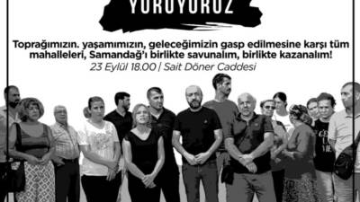 Samandağ’da çevre ve yaşam hakkına sahip çıkmak isteyen yurttaşlar, toprağa,