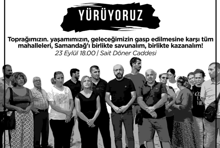 Samandağ’da çevre ve yaşam hakkına sahip çıkmak isteyen yurttaşlar, toprağa,