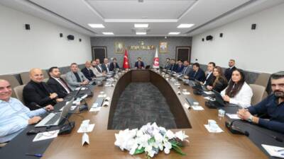 Hatay Valisi Mustafa Masatlı başkanlığında, Defne ilçesinde yer alan Harbiye