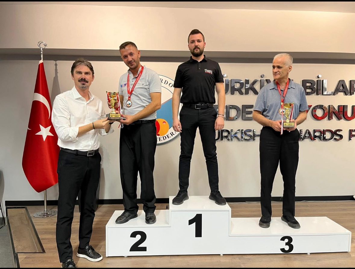 Türkiye Bilardo Federasyonu tarafından düzenlenen 3 Bant Bilardo Türkiye Şampiyonası’nın