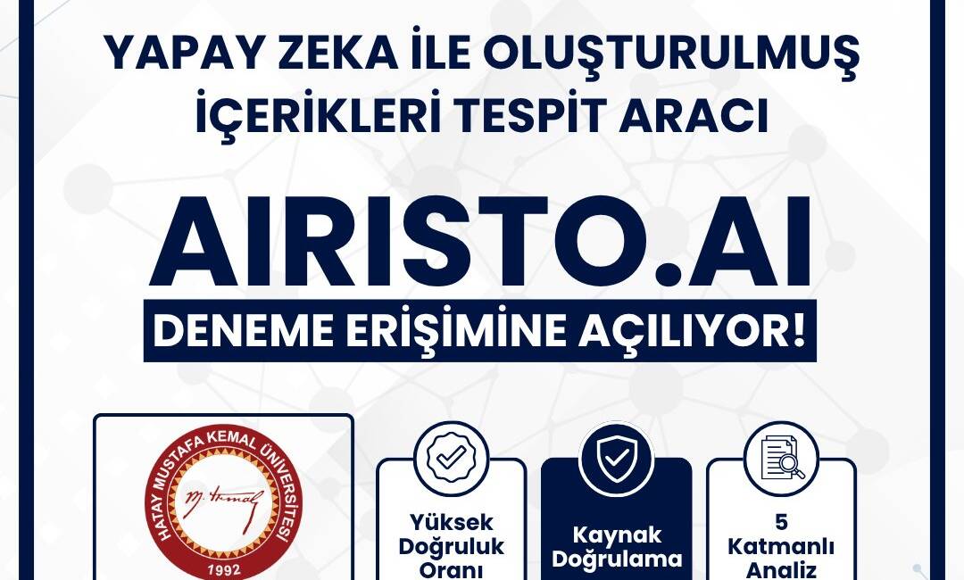 Türkiye’nin ilk yerli yapay zekâ ile oluşturulmuş içerikleri tespit aracı