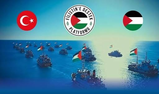 Hatay’ın Arsuz ilçesinde, Gazze’ye yönelik soykırımı protesto etmek ve ablukanın