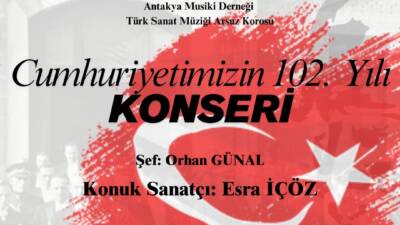 Cumhuriyetin 102. yılı, Arsuz’da müzik dolu bir geceyle kutlanacak. Antakya