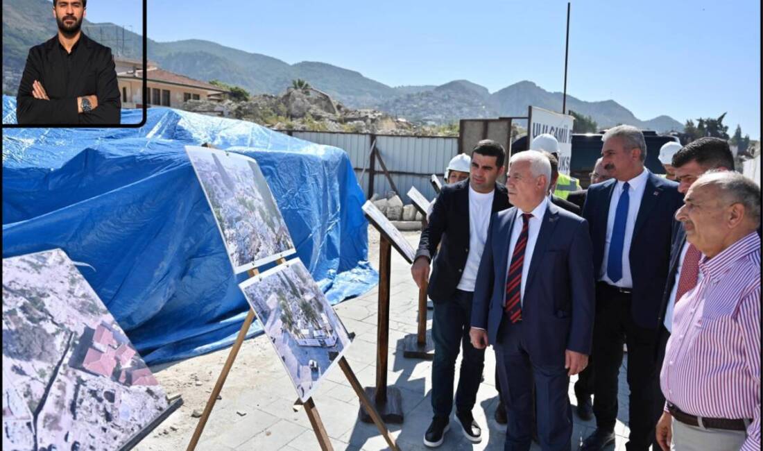 Antakya’da yapımı devam eden 754 yıllık Ulu Cami’nin yeniden inşasıyla
