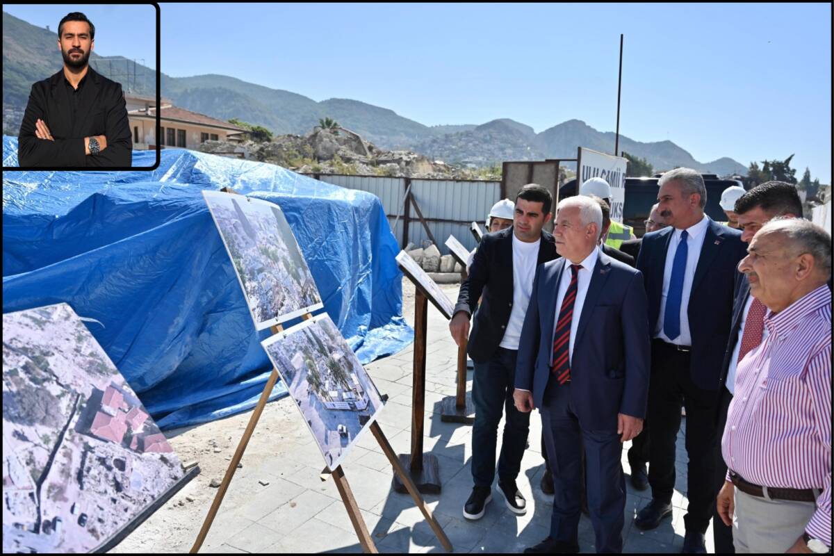 Antakya’da yapımı devam eden 754 yıllık Ulu Cami’nin yeniden inşasıyla