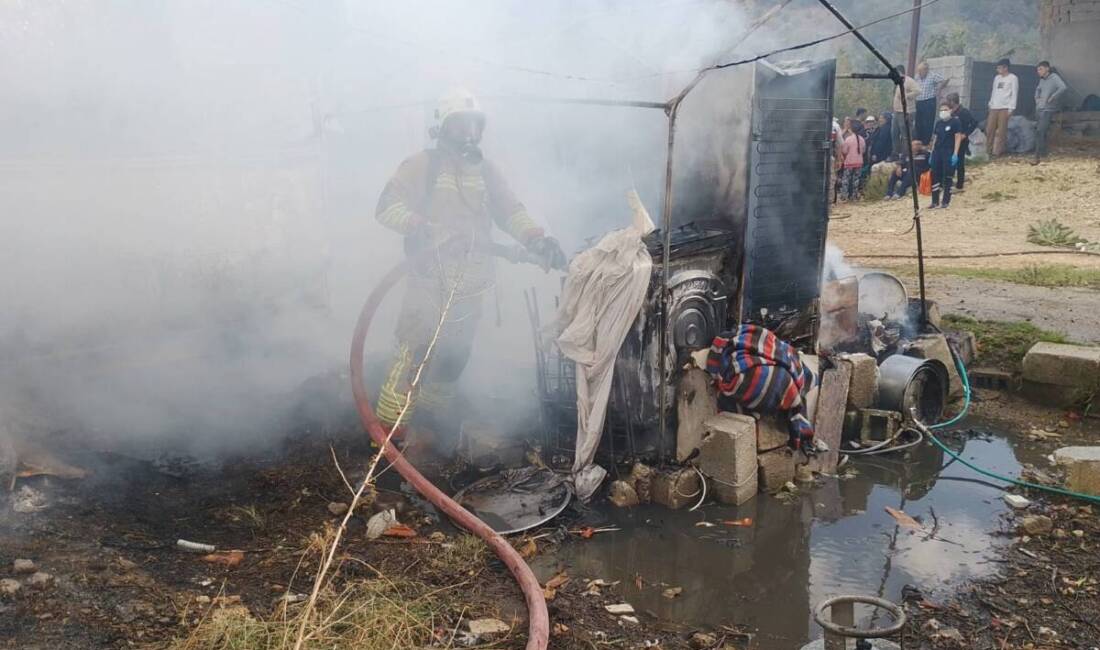 Hatay’ın Yayladağı ilçesine bağlı Çayır Mahallesi’nde, müstakil bir evin bahçesinde