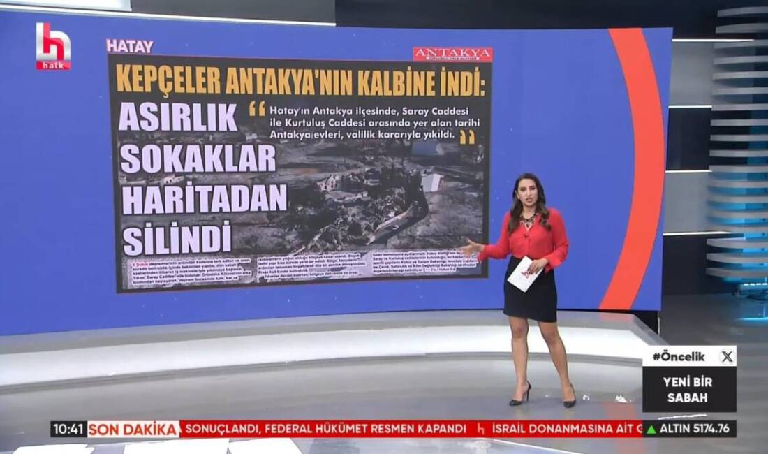 Hatay’ın Antakya ilçesinde, Saray Caddesi ile Kurtuluş Caddesi arasında bulunan