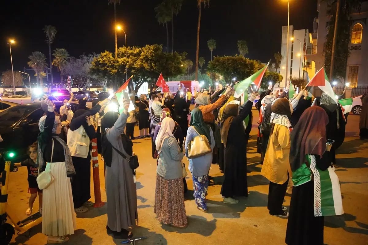 Hatay’da, İsrail ablukasını kırmak ve Gazze’ye insani yardım ulaştırmak amacıyla