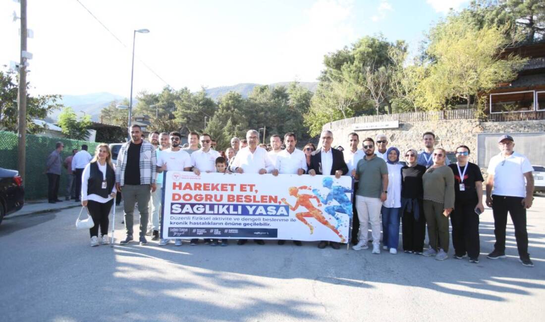 Hatay’ın merkez Antakya ilçesinde, İl Sağlık Müdürlüğü tarafından “Dünya Yürüyüş