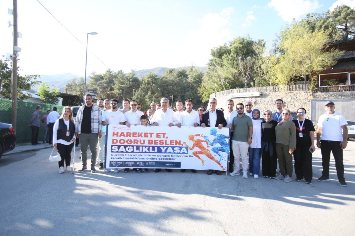 Hatay’ın merkez Antakya ilçesinde, İl Sağlık Müdürlüğü tarafından “Dünya Yürüyüş