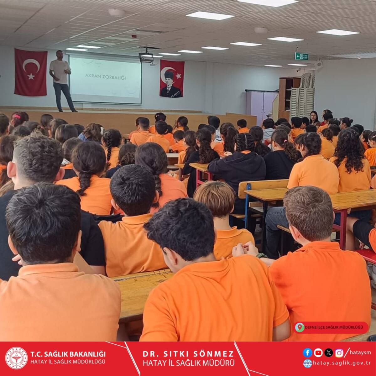 Hatay İl Sağlık Müdürlüğü’nden yapılan açıklamaya göre, Defne İlçe Sağlık