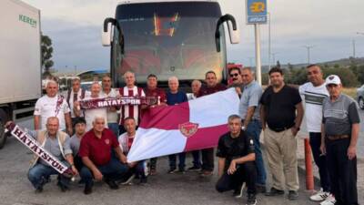 Hatayspor taraftarlarının, takımlarını hem iç sahada hem de deplasmanda destekleme