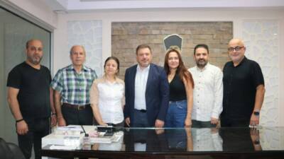 Hatay Gazeteciler Cemiyeti’nin (HGC) yeni yönetimine ilk “hayırlı olsun” ziyareti,