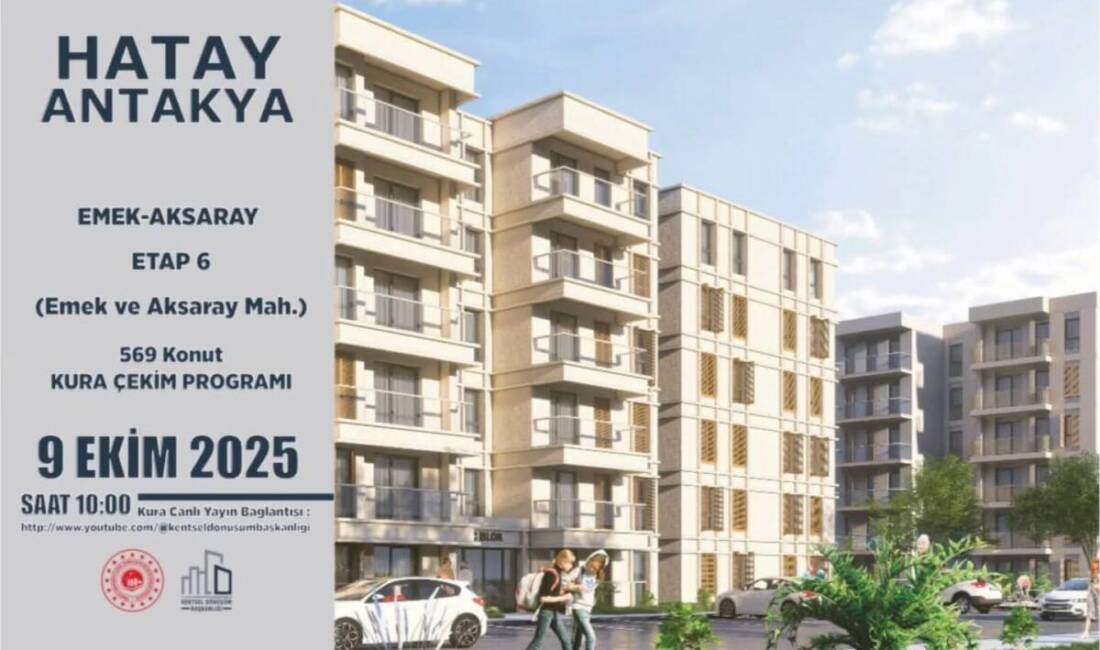 Hatay’da kentsel dönüşüm projeleri kapsamında hayata geçirilen EMEK-AKSARAY Etap 6