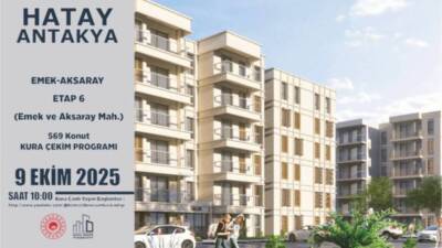 Hatay’da kentsel dönüşüm projeleri kapsamında hayata geçirilen EMEK-AKSARAY Etap 6