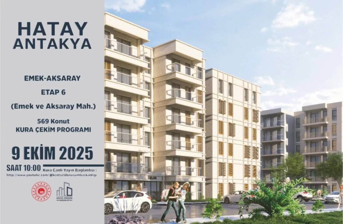 Hatay’da kentsel dönüşüm projeleri kapsamında hayata geçirilen EMEK-AKSARAY Etap 6
