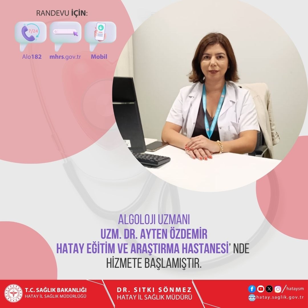 Hatay Eğitim ve Araştırma Hastanesi’nde bir ilk gerçekleşti. Ağrı tedavisi