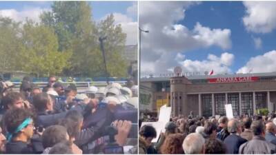 10 Ekim 2015’teki Ankara Garı Katliamı’nda yaşamını yitirenleri anmak için