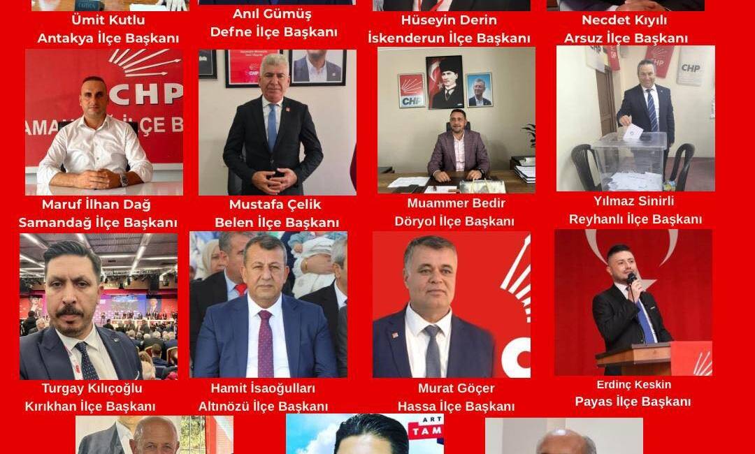 Hatay Cumhuriyet Halk Partisi’nde (CHP) ilçe kongreleri tamamlandı. En son