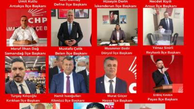 Hatay Cumhuriyet Halk Partisi’nde (CHP) ilçe kongreleri tamamlandı. En son