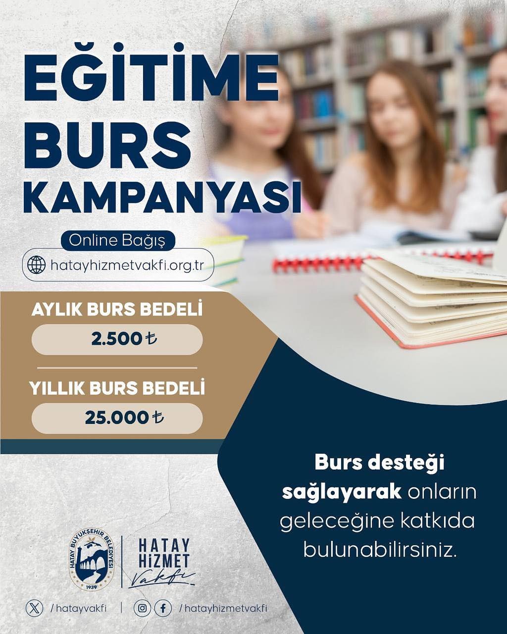 Hatay Büyükşehir Belediyesi (HBB), Hataylı üniversite öğrencilerine burs desteği sağlamak