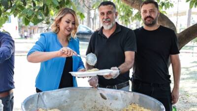 İskenderun İş İnsanları Derneği tarafından düzenlenen yemek programı, Ziraat Park’ta