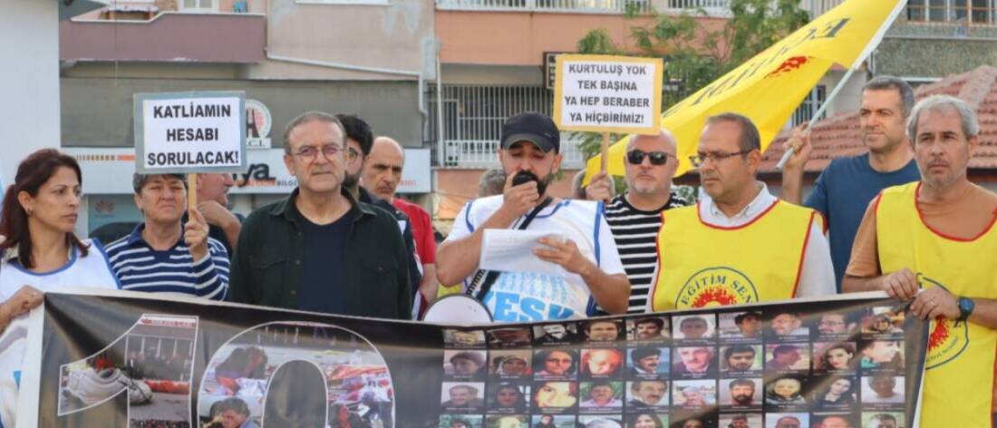 Eğitim Sen Samandağ Şubesi, 10 Ekim 2015’te gerçekleşen Ankara Gar