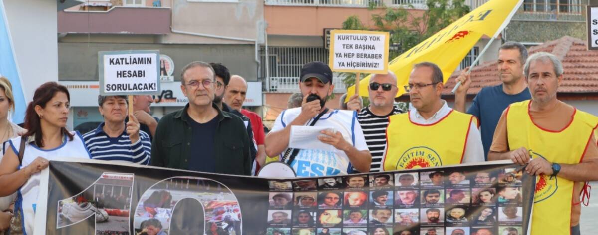 Eğitim Sen Samandağ Şubesi, 10 Ekim 2015’te gerçekleşen Ankara Gar