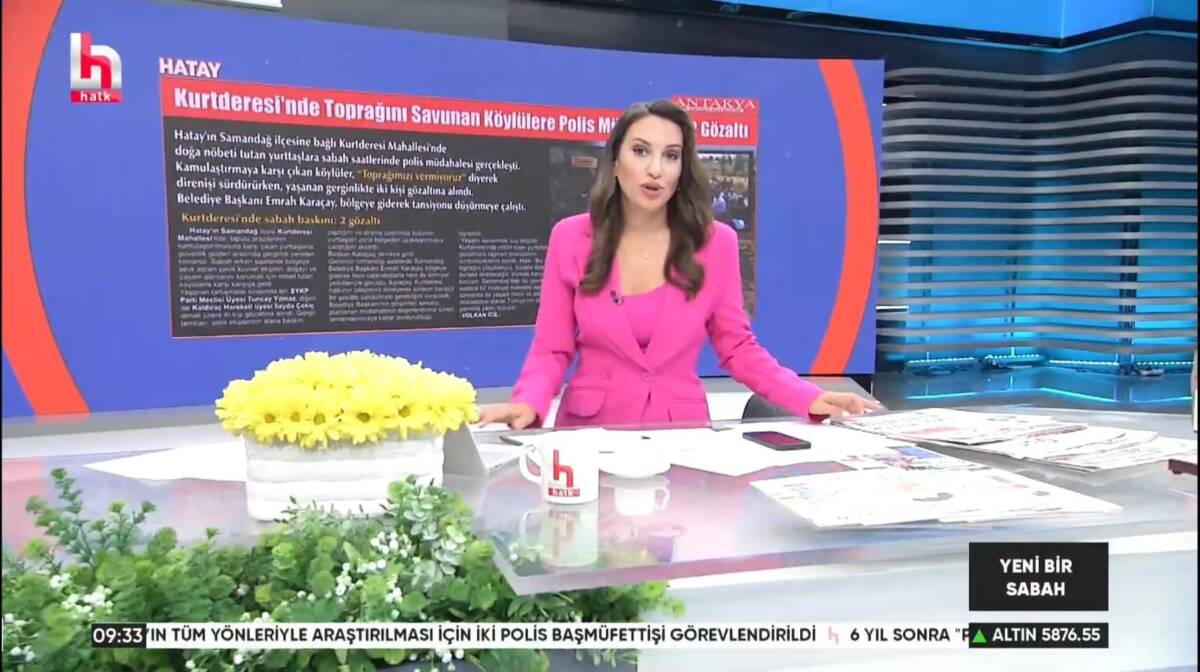 Hatay’ın Samandağ ilçesi Kurtderesi Mahallesi’nde, kamulaştırma kararına karşı yürütülen doğa