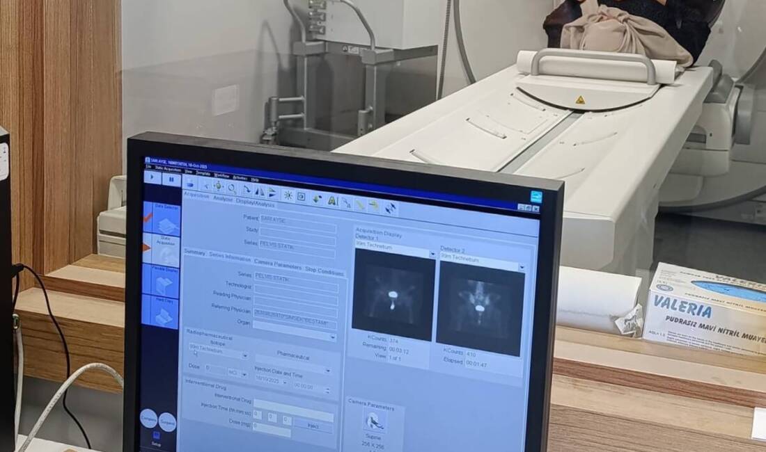 Hatay Eğitim ve Araştırma Hastanesi Nükleer Tıp Kliniği bünyesinde sintigrafi