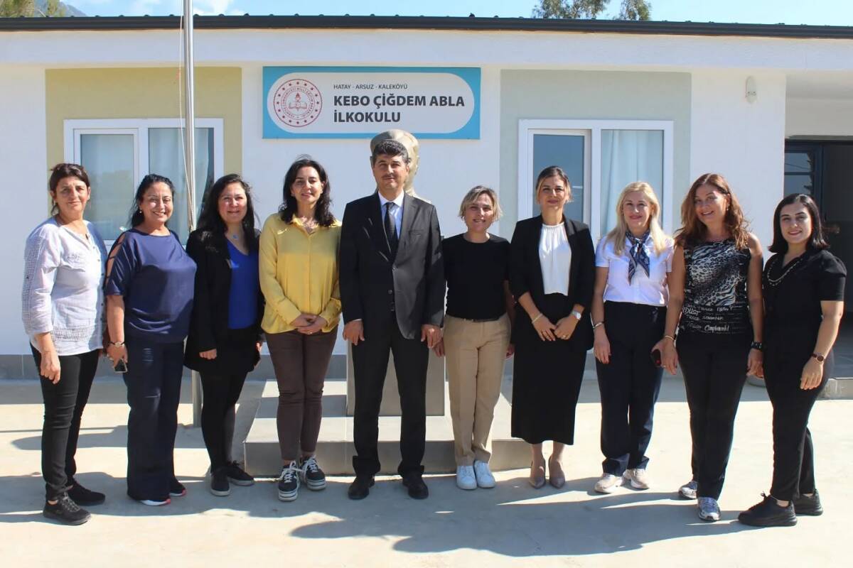 Ankaralı bir grup iş kadını, Arsuz’daki Kebo Çiğdem Abla İlkokulu’nda
