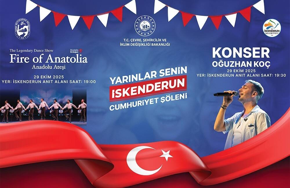 Hatay Büyükşehir Belediyesi (HBB), 29 Ekim Cumhuriyet Bayramı’nı il genelinde