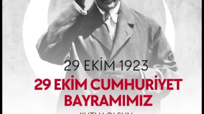 Hatay Gazeteciler Cemiyeti (HGC) Başkanı Nihat Mazmanoğlu, 29 Ekim Cumhuriyet