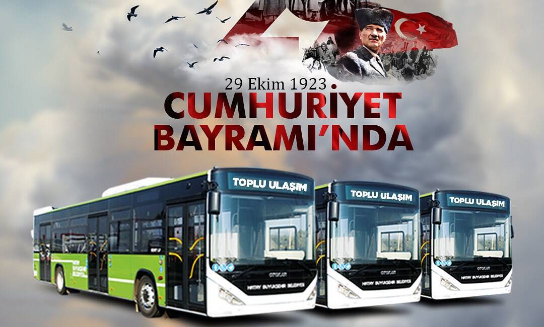 Hatay Büyükşehir Belediyesi, 29 Ekim Cumhuriyet Bayramı’nda kent genelinde yeşil