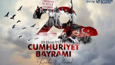 Hatay Büyükşehir Belediyesi (HBB) Başkanı Mehmet Öntürk, 29 Ekim Cumhuriyet