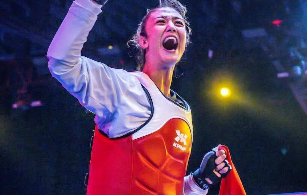 Hatay-Kırıkhanlı milli sporcu Emine Göğebakan, Çin’de düzenlenen Dünya Tekvando Şampiyonası’nda