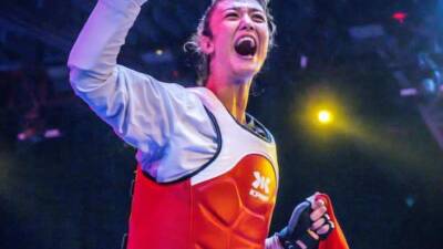 Hatay-Kırıkhanlı milli sporcu Emine Göğebakan, Çin’de düzenlenen Dünya Tekvando Şampiyonası’nda